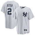 Punc NY.Yankees #2 Derek Jeter Player White Game Home Stitched Jerseys