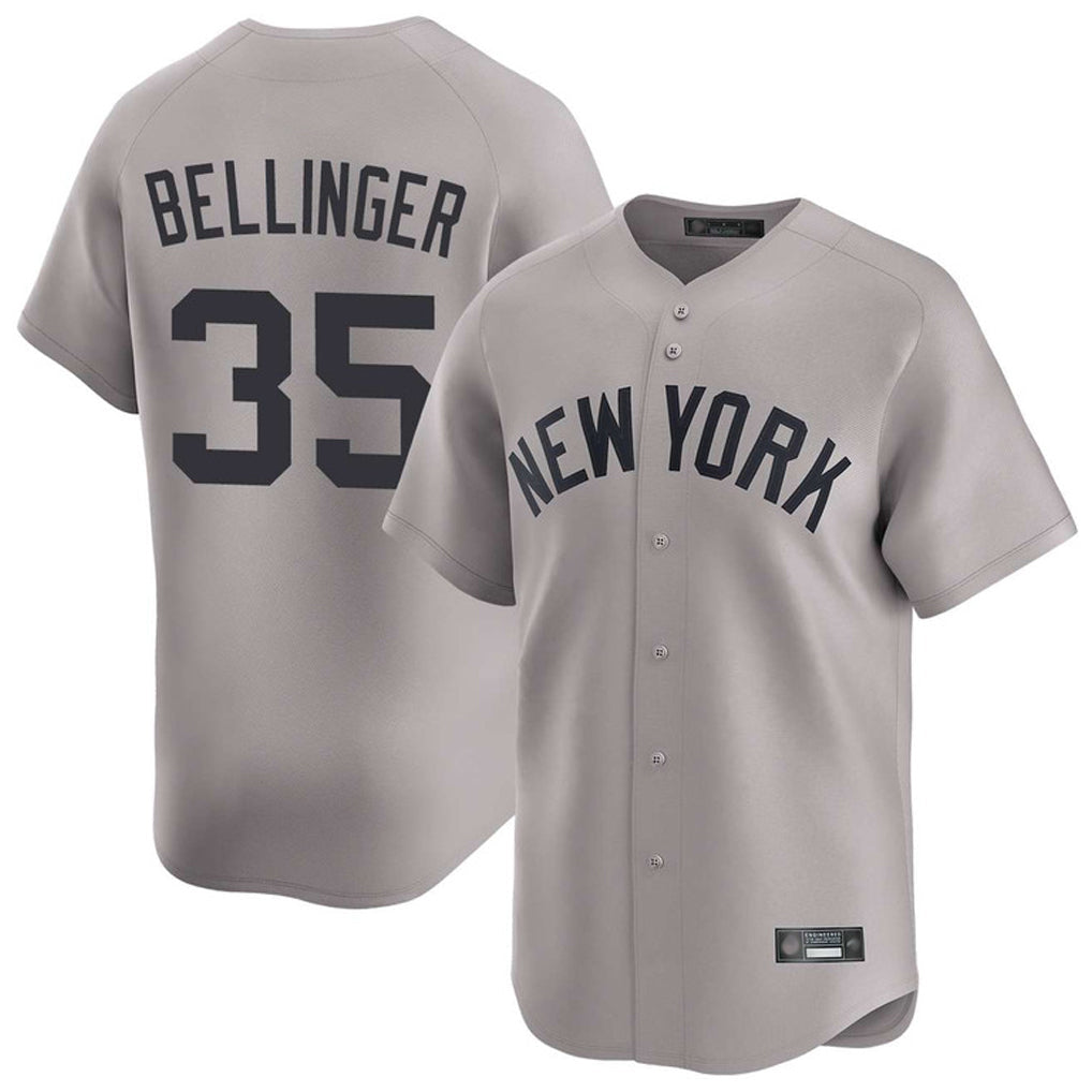 Punc NY.Yankees #35 Cody Bellinger Player Gray Limited Home Stitched Jerseys