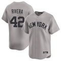 Punc NY.Yankees #42 Mariano Rivera Player Gray Limited Home Stitched Jerseys