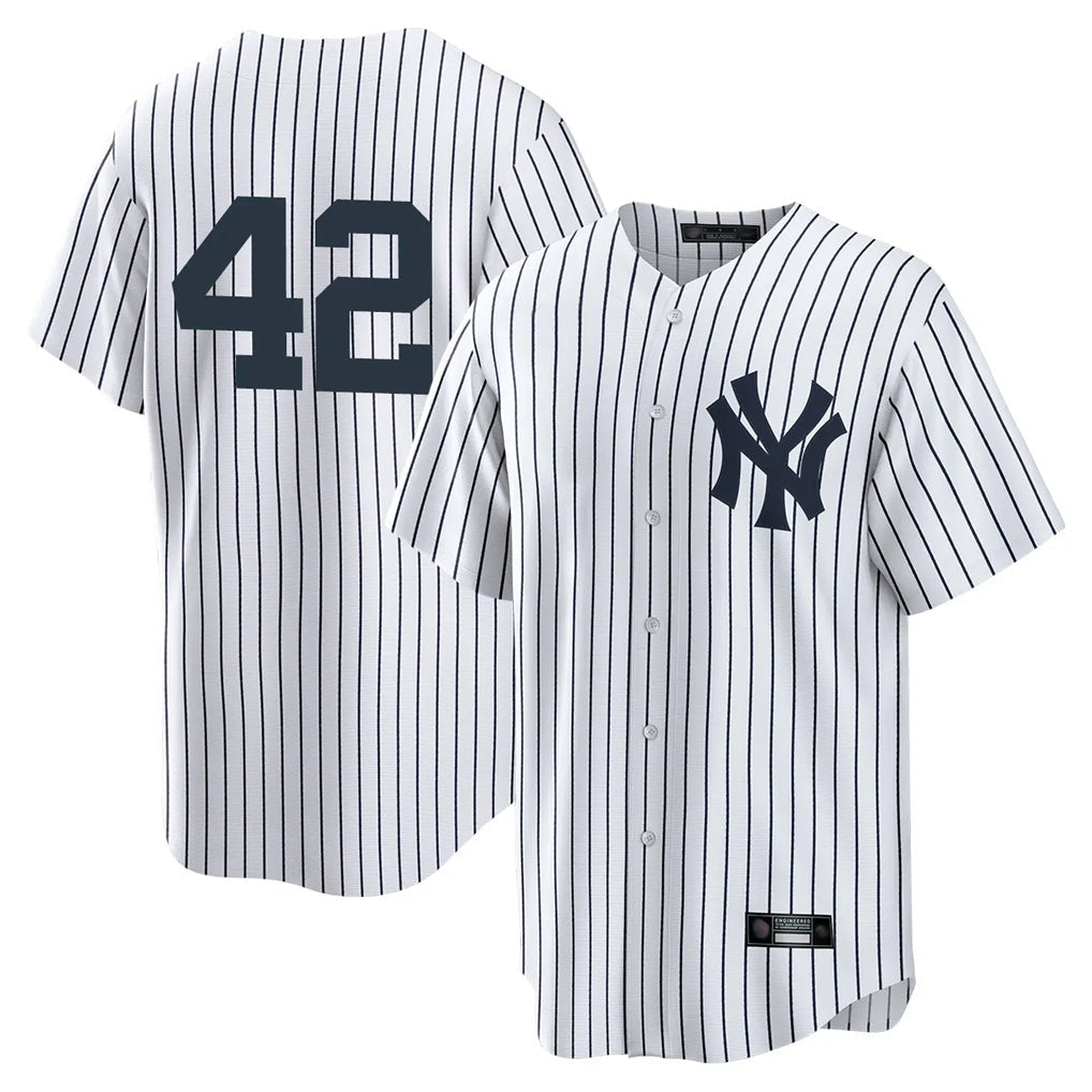 Punc NY.Yankees #42 Mariano Rivera Player White Game Stitched Jerseys