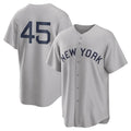 Punc NY.Yankees #45 Gerrit Cole Player Gray Field of Dreams Game Stitched Jerseys