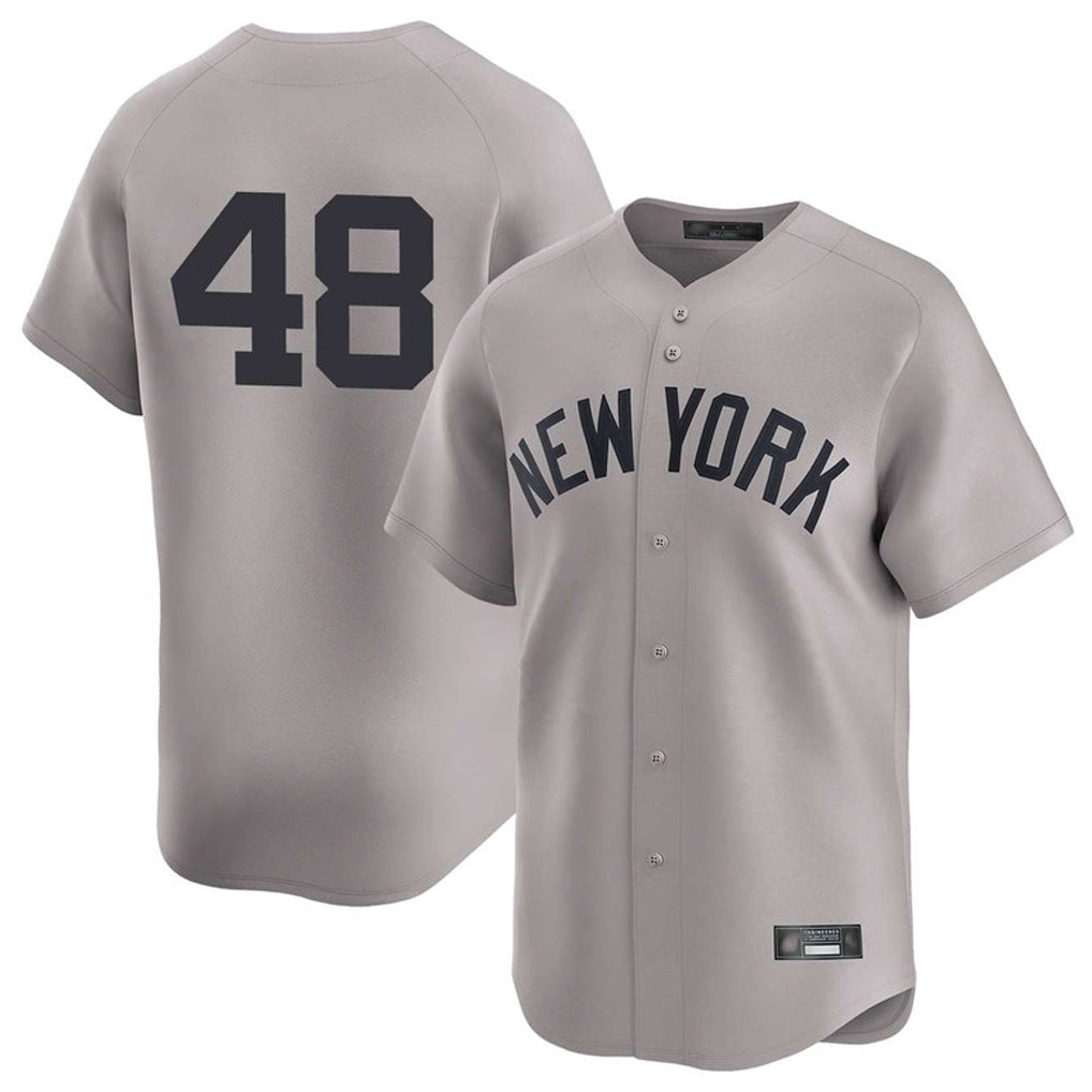 Punc NY.Yankees #48 Paul Goldschmidt Player Gray Limited Home Stitched Jerseys