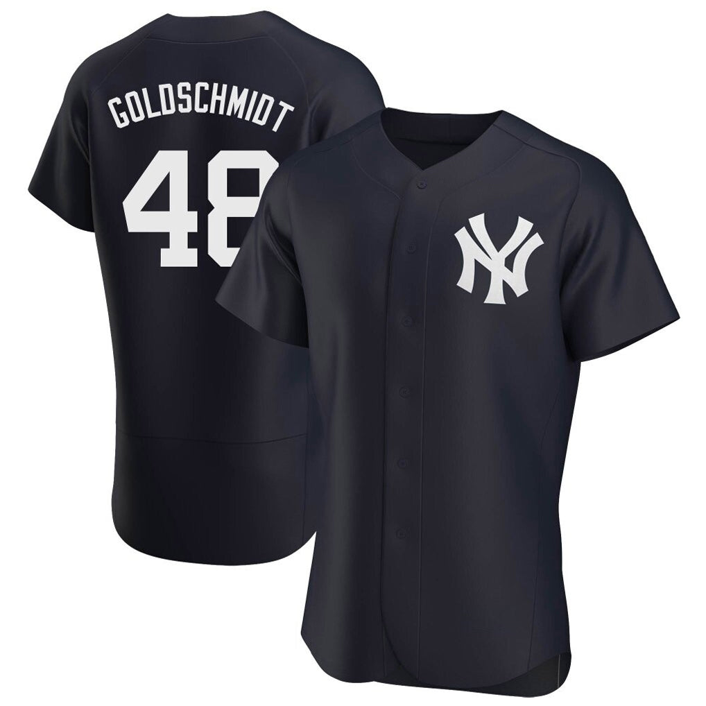 Punc NY.Yankees #48 Paul Goldschmidt Player Navy Limited Elite Home Stitched Jerseys