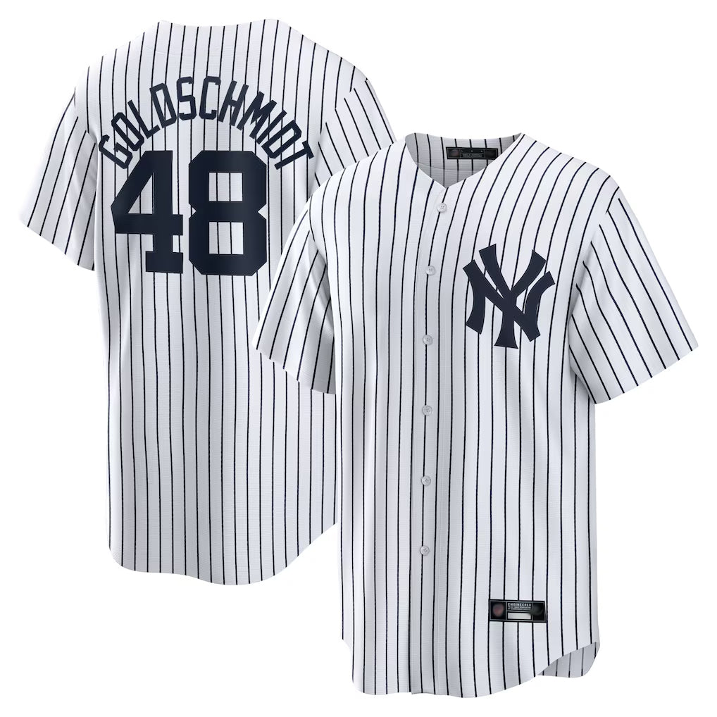 Punc NY.Yankees #48 Paul Goldschmidt Player White Game Home Stitched Jerseys