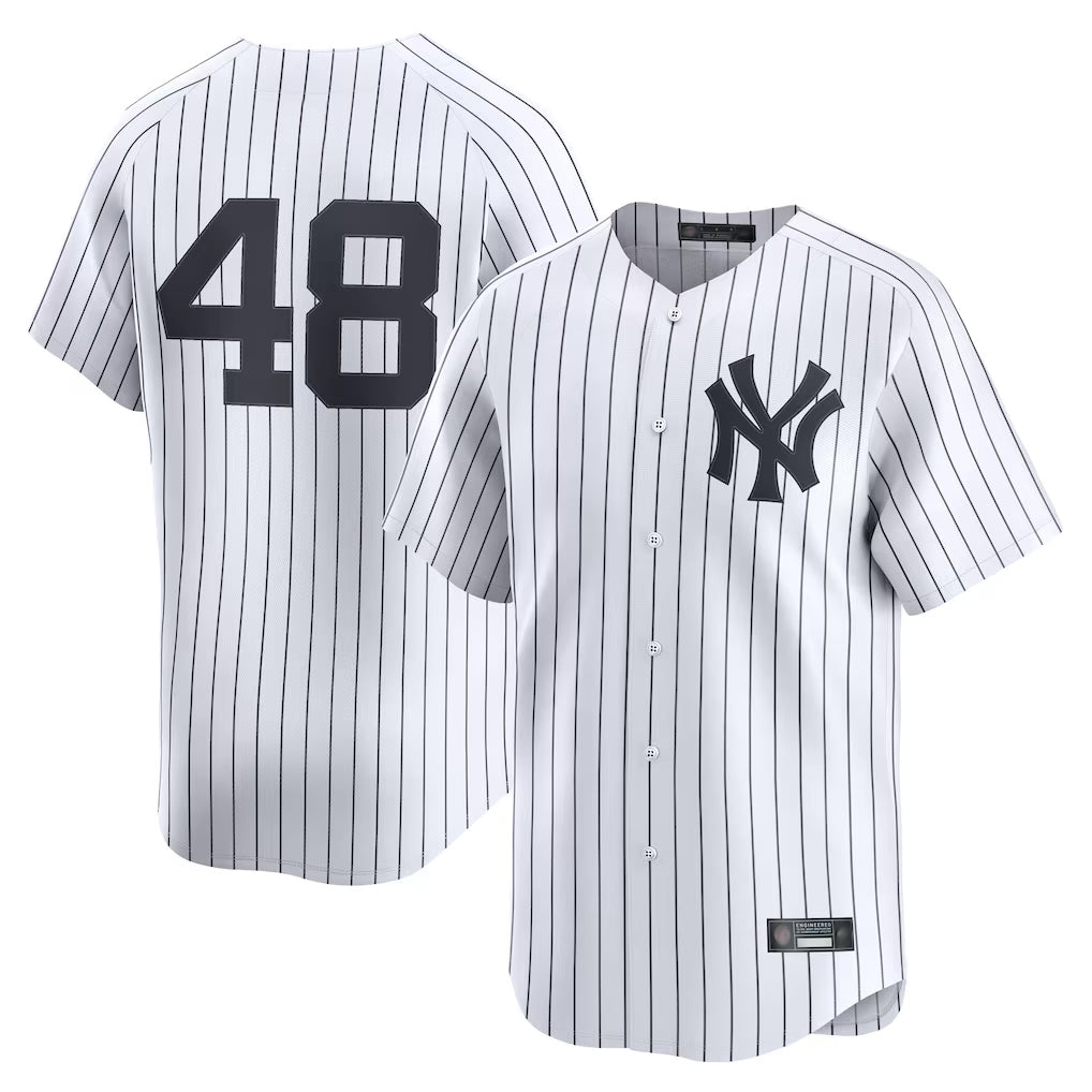 Punc NY.Yankees #48 Paul Goldschmidt Player White Limited Home Stitched Jerseys