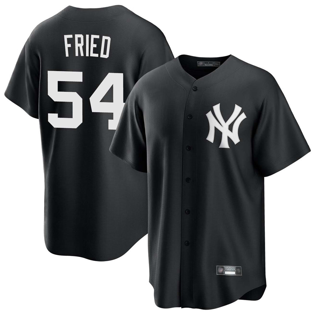 Punc NY.Yankees #54 Max Fried Player Black Game Stitched Jerseys