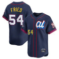 Punc NY.Yankees #54 Max Fried Player Navy All Star Limited Home Stitched Jerseys