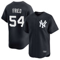 Punc NY.Yankees #54 Max Fried Player Navy Limited Game Stitched Jerseys