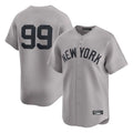 Punc NY.Yankees #99 Aaron Judge Player Gray Limited Home Stitched Jerseys