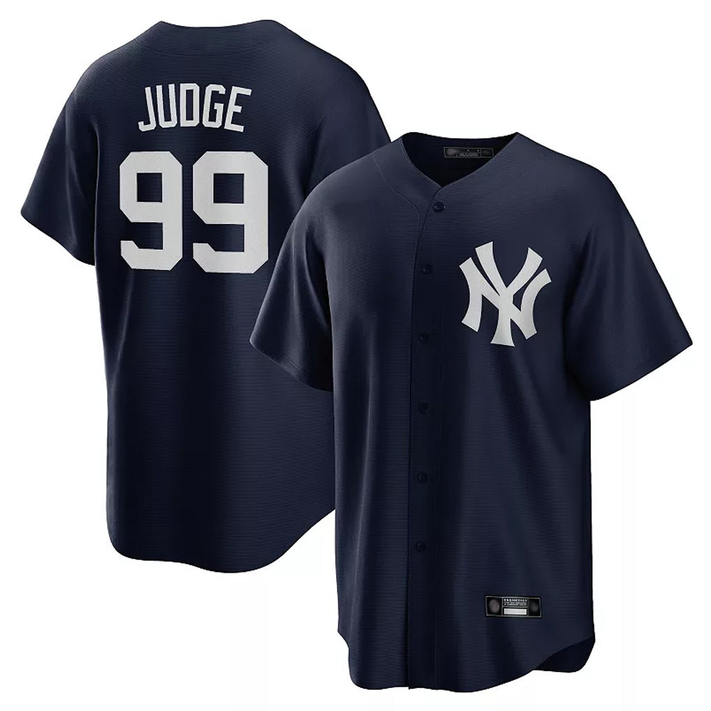 Punc NY.Yankees #99 Aaron Judge Player Navy Game Stitched Jerseys
