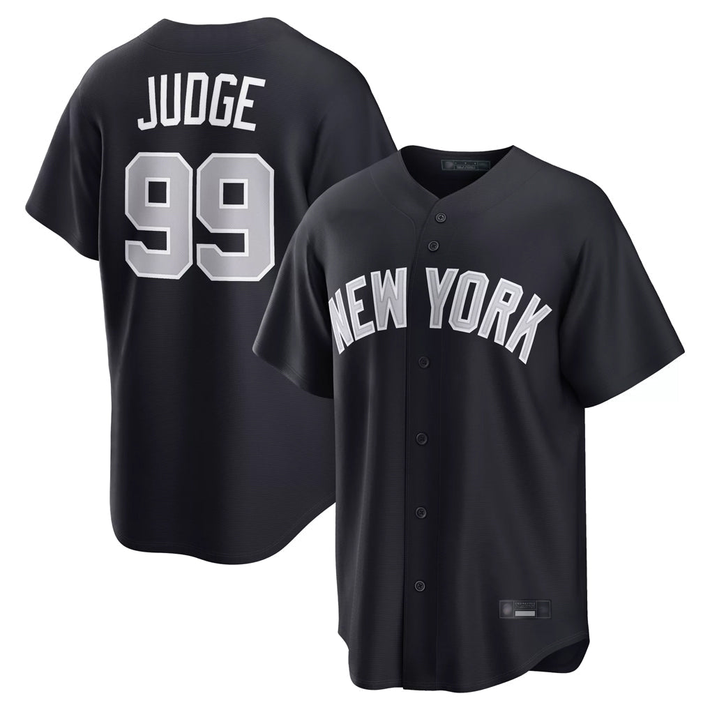Punc NY.Yankees #99 Aaron Judge Player Navy Home Game Stitched Jerseys