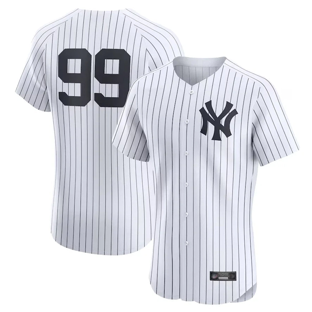 Punc NY.Yankees #99 Aaron Judge Player White Limited Elite Home Stitched Jerseys