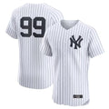 Punc NY.Yankees #99 Aaron Judge Player White Limited Elite Home Stitched Jerseys