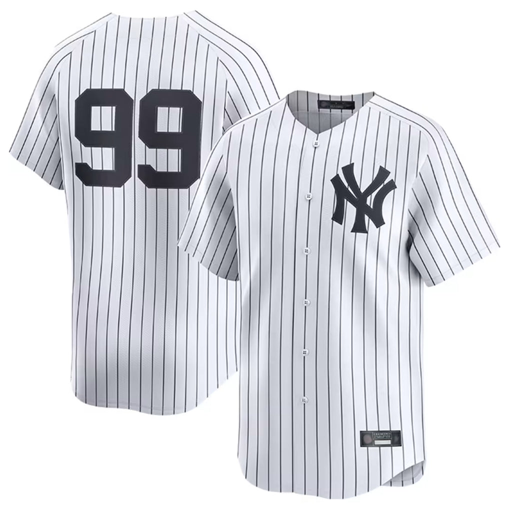Punc NY.Yankees #99 Aaron Judge Player White Limited Home Stitched Jerseys