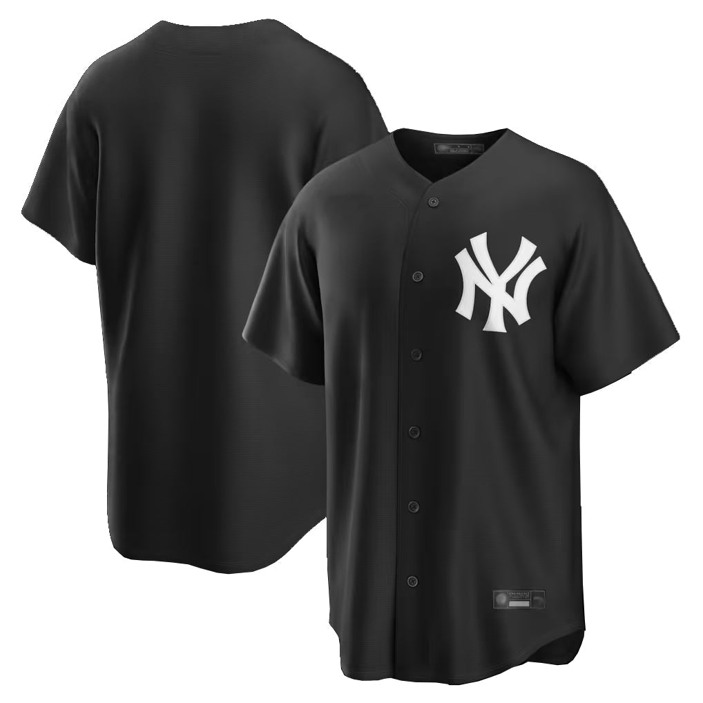 Punc NY.Yankees Blank Player Black Game Stitched Jerseys