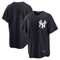 Punc NY.Yankees Blank Player Navy Replica Game Stitched Jerseys