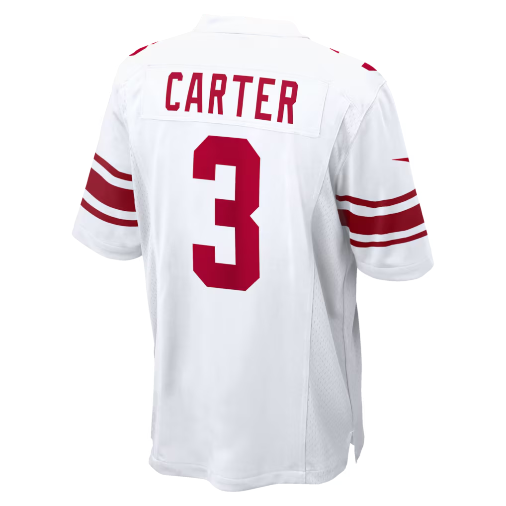 Punc NY.ork #3 Giants Abdul Carter  White Game Stitched Jerseys