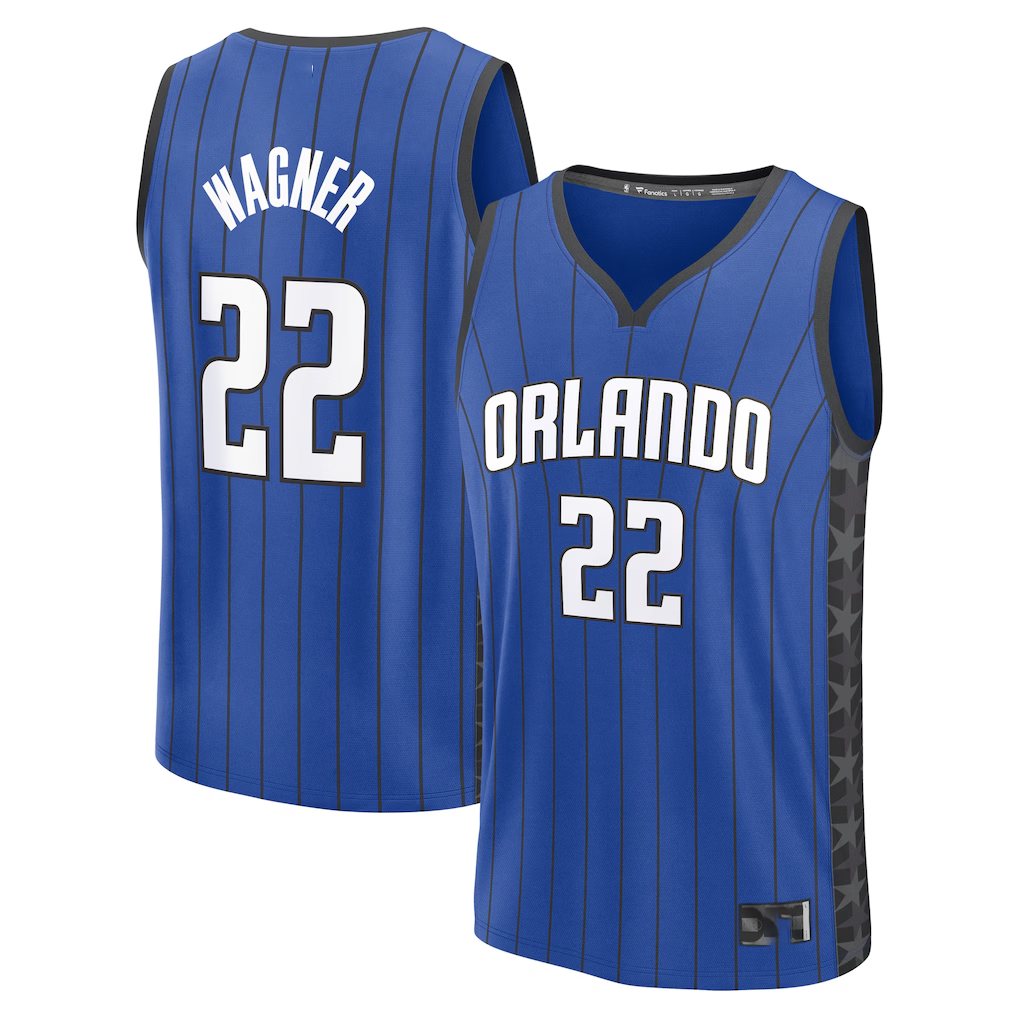 Punc O.Magic #22 Franz Wagner  Blue Fast Break Replica Player Jerseys - Statement Edition