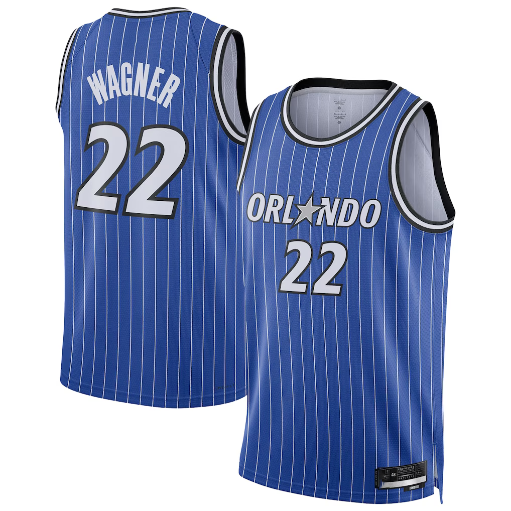 Punc O.Magic #22 Franz Wagner Blue Swingman Player Jerseys - Icon Edition