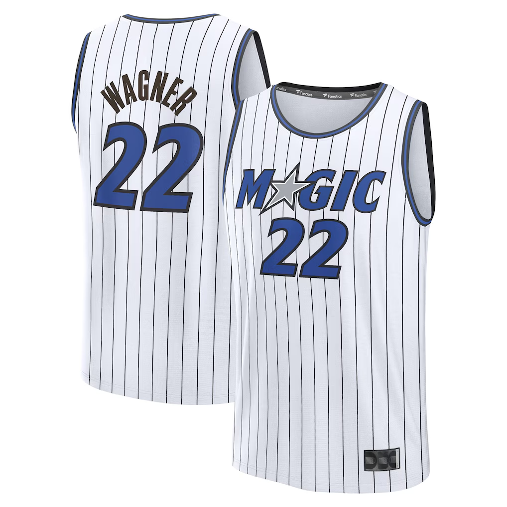 Punc O.Magic #22 Franz Wagner  White Fast Break Replica Player Jerseys - Association Edition