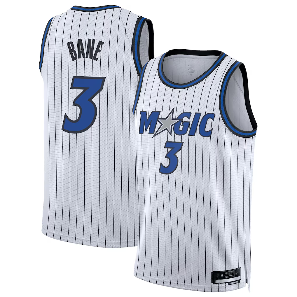 Punc O.Magic #3 Desmond Bane White Swingman Player Jerseys - Association Edition
