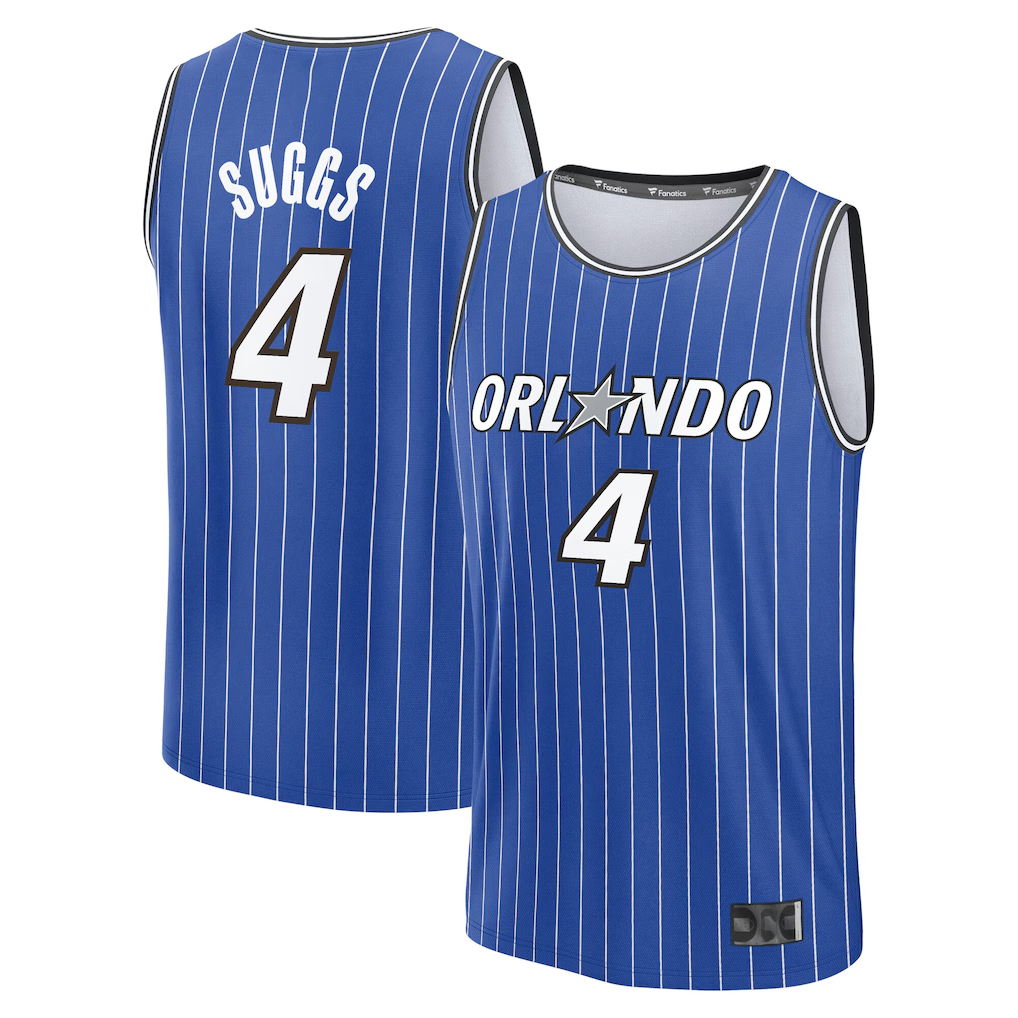 Punc O.Magic #4 Jalen Suggs Blue Fast Break Jerseys - Icon Edition