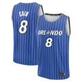 Punc O.Magic #8 Jamal Cain Blue Fast Break Jerseys - Icon Edition