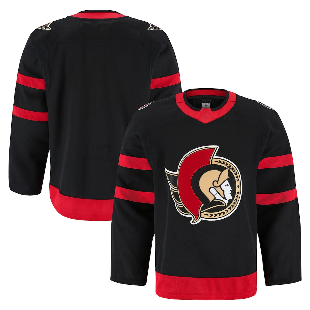 Punc O.Senators Black Home Authentic Pro Jerseys