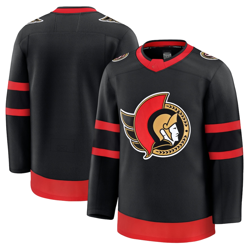 Punc O.Senators Black Home Premium Jerseys