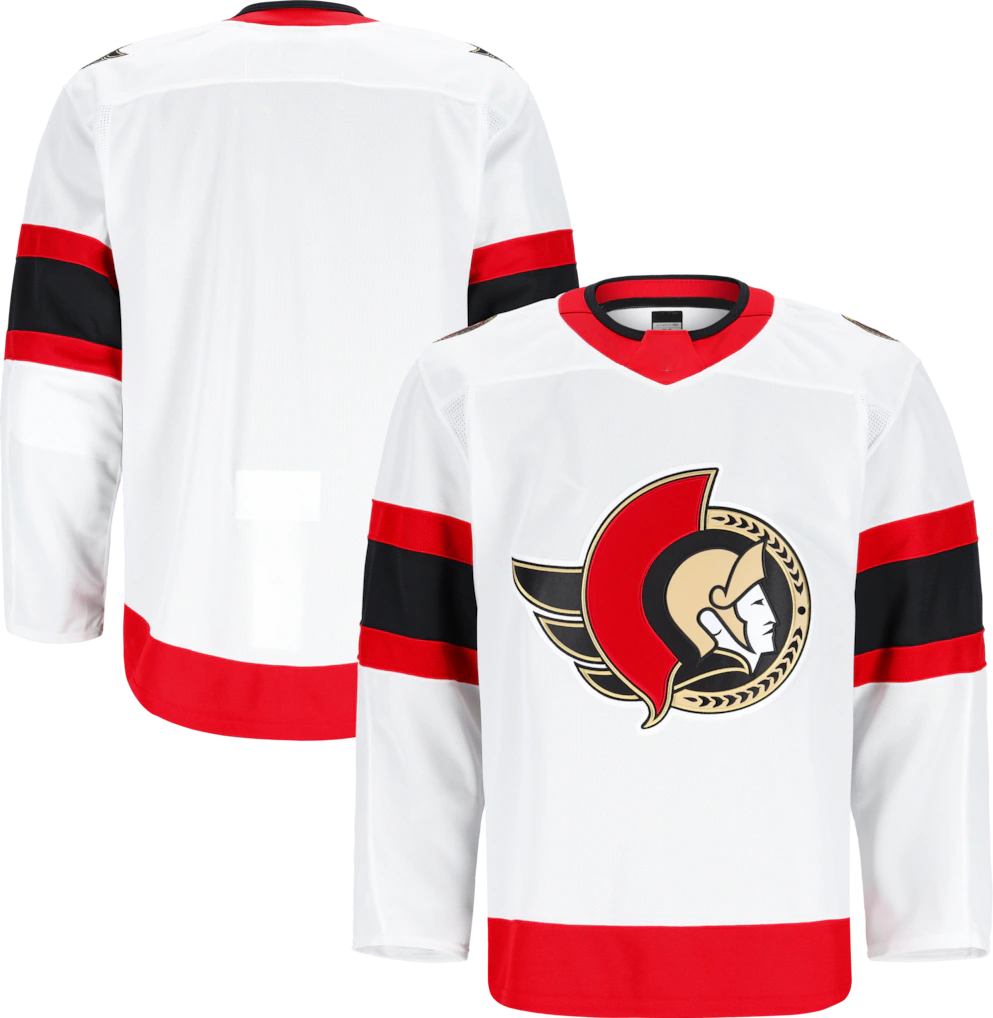 Punc O.Senators White Away Authentic Pro Jerseys