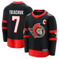 Punc O.Senators #7 Brady Tkachuk Black Home Breakaway Jerseys