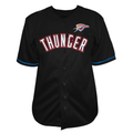 Punc OC.Thunder Black Big & Tall Pop Full-Button Stitched Jerseys