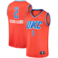 Punc OC.Thunder #2 Shai Gilgeous-Alexander Orange Fast Break Player Stitched Jerseys - Statement Edition