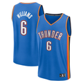 Punc OC.Thunder #6 Jaylin Williams Blue Fast Break Replica Player Stitched Jerseys - Icon Edition