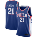 Punc P.76ers #21 Joel Embiid Royal 2019-2020 Swingman Jerseys - Icon Edition