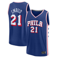Punc P.76ers #21 Joel Embiid  Royal Fast Break Replica Jerseys - Icon Edition