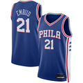 Punc P.76ers #21 Joel Embiid Royal Swingman Jerseys - Icon Edition