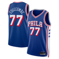 Punc P.76ers #77 V. J. Edgecombe Royal 2025 Draft First Round Pick Swingman Jerseys - Icon Edition