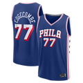 Punc P.76ers #77 VJ Edgecombe  Royal Fast Break Jerseys - Icon Edition