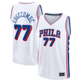 Punc P.76ers #77 VJ Edgecombe  White Fast Break Replica Player Jerseys - Association Edition