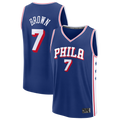 Punc P.76ers #7 Jaylen Brown Fanatics Royal Fast Break JerseyS - Icon Edition