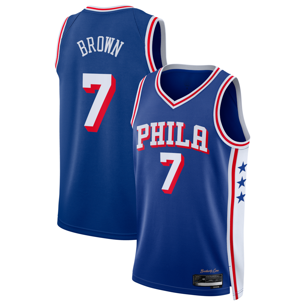 Punc P.76ers #7 Royal Swingman Jerseys - Icon Edition