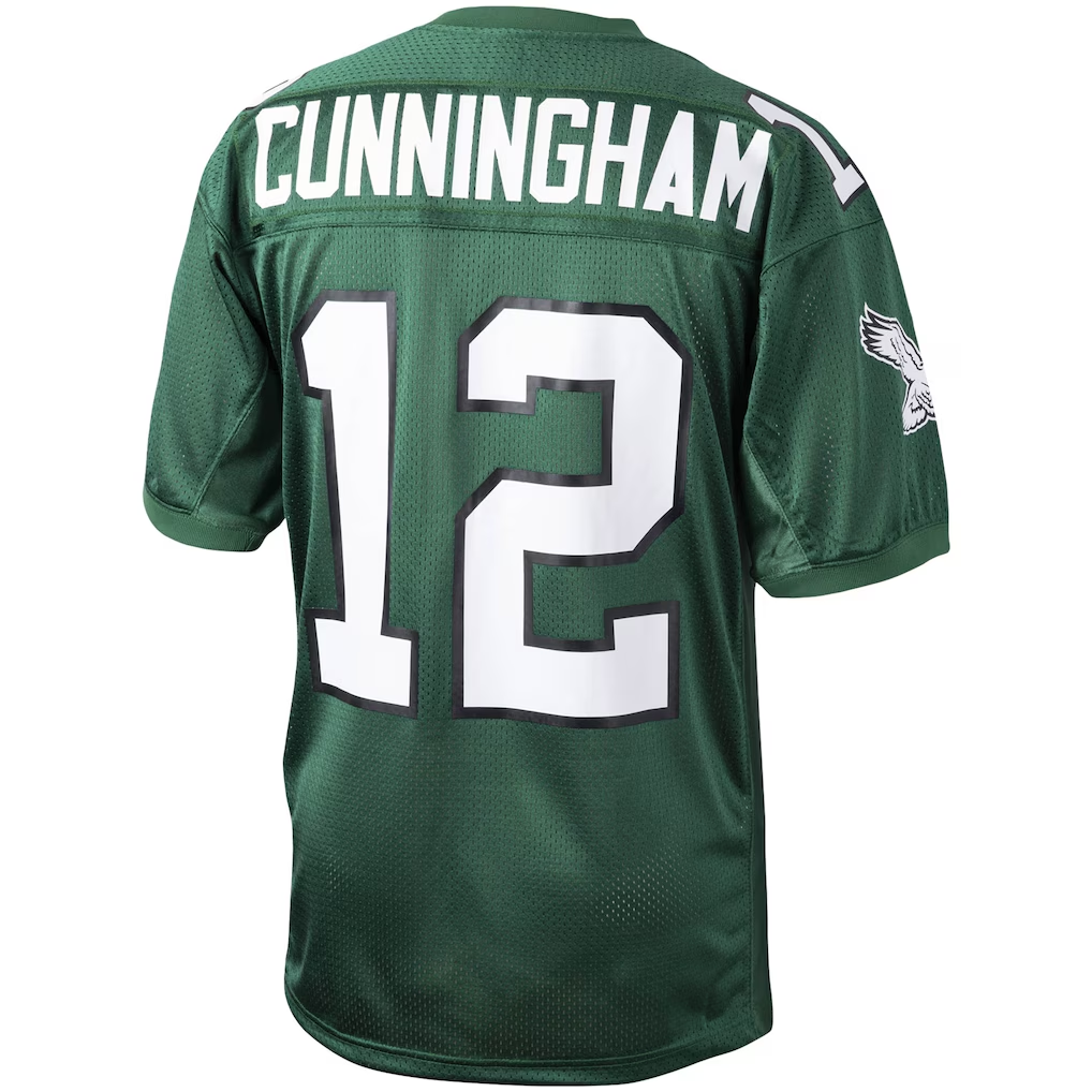 Punc P.Eagles 1992 #12 Randall Cunningham Mitchell & Ness Green Authentic Throwback Retired Player Stitched Puhic Jersey