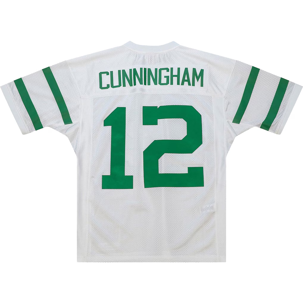 Punc P.Eagles 1994 #12 Randall Cunningham Mitchell & Ness White Authentic Throwback Retired Player Stitched Puhic Jersey