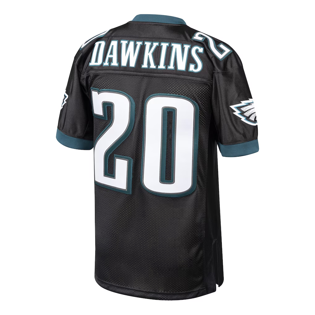 Punc P.Eagles 2003 #20 Brian Dawkins Mitchell & Ness Black Authentic Throwback Retired Player  Stitched Puhic Jersey