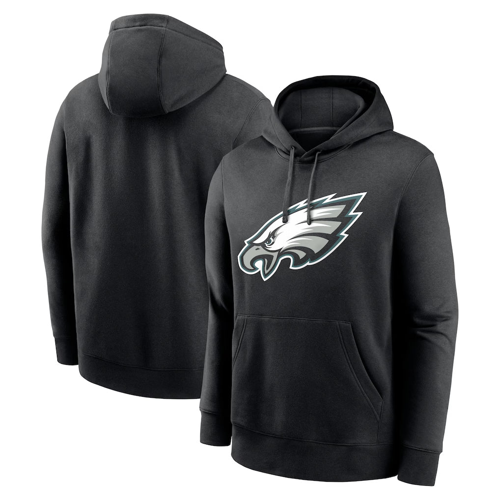 Punc P.Eagles Black LOGO Pullover Hoodies Home Game Stitched Jerseys