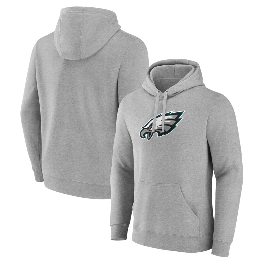 Punc P.Eagles Gray LOGO Pullover Hoodies Home Game Blank Player Stitched Jerseys