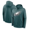Punc P.Eagles Midnight Green Performance Pullover Hoodies Home Game Blank Player Stitched Jerseys