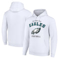 Punc P.Eagles White Pullover Hoodies Home Game Blank Player Stitched Jerseys