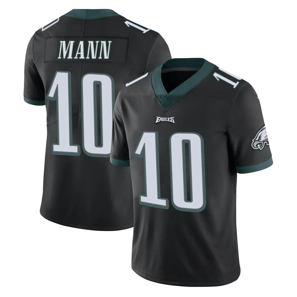 Punc P.Eagles #10 Braden Mann Player Black Limited Vapor Untouchable Home Game Stitched Jerseys